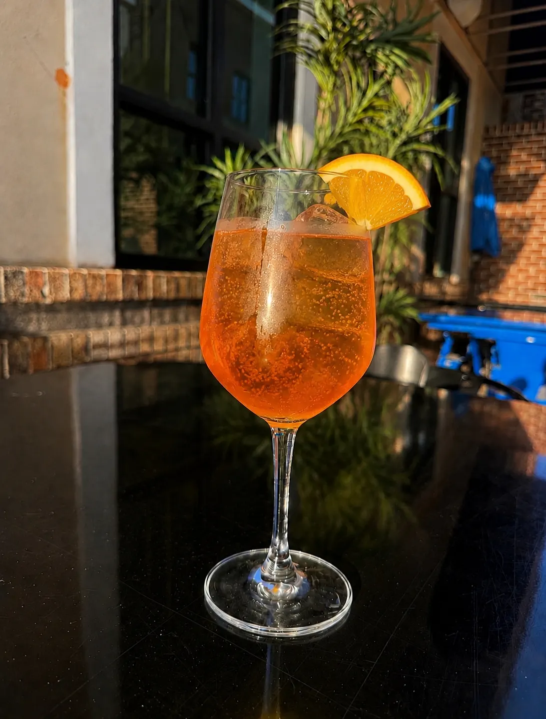 Aperol spritz at Funkheizer's