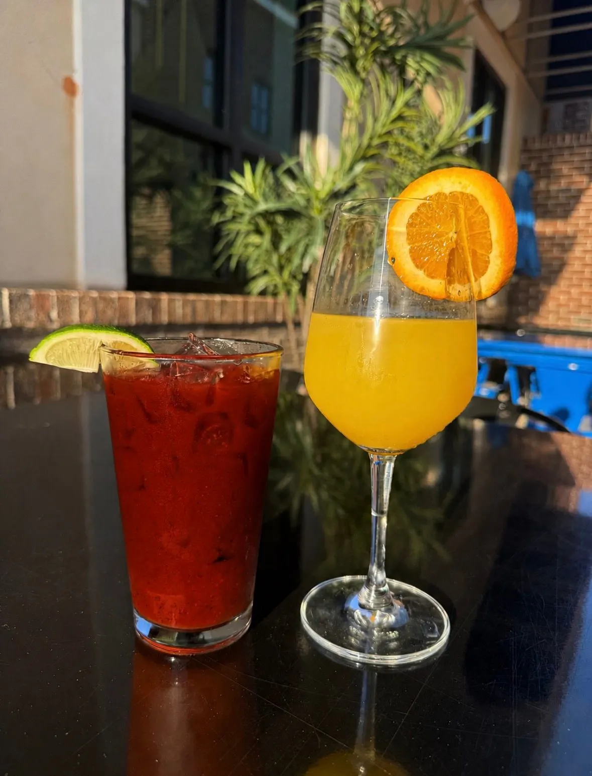 Mimosa and Bloody Mary at Funkheizer's