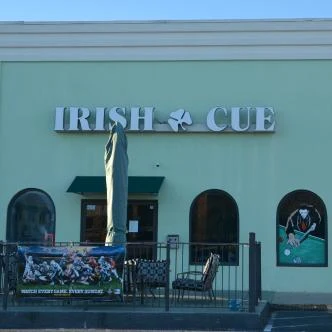 Storefront of Funkheizer's Irish Cue in Cornelius