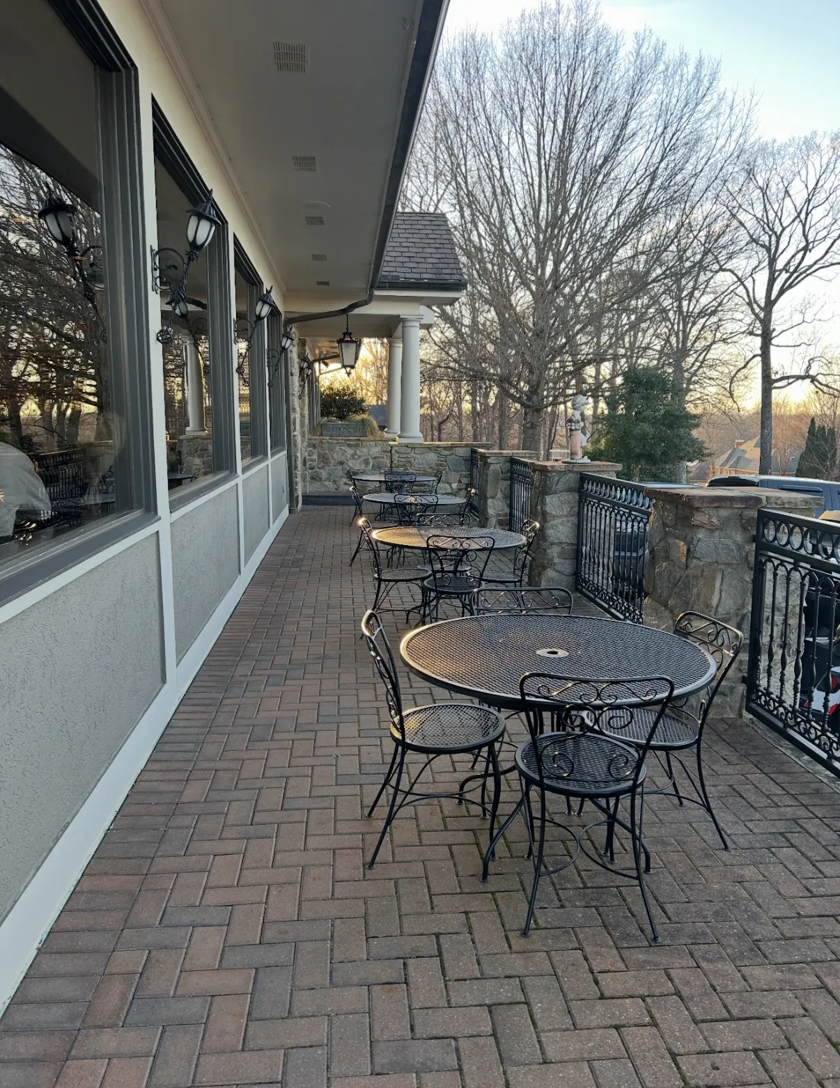 The patio at Funkheizer's 19th at Rock Barn
