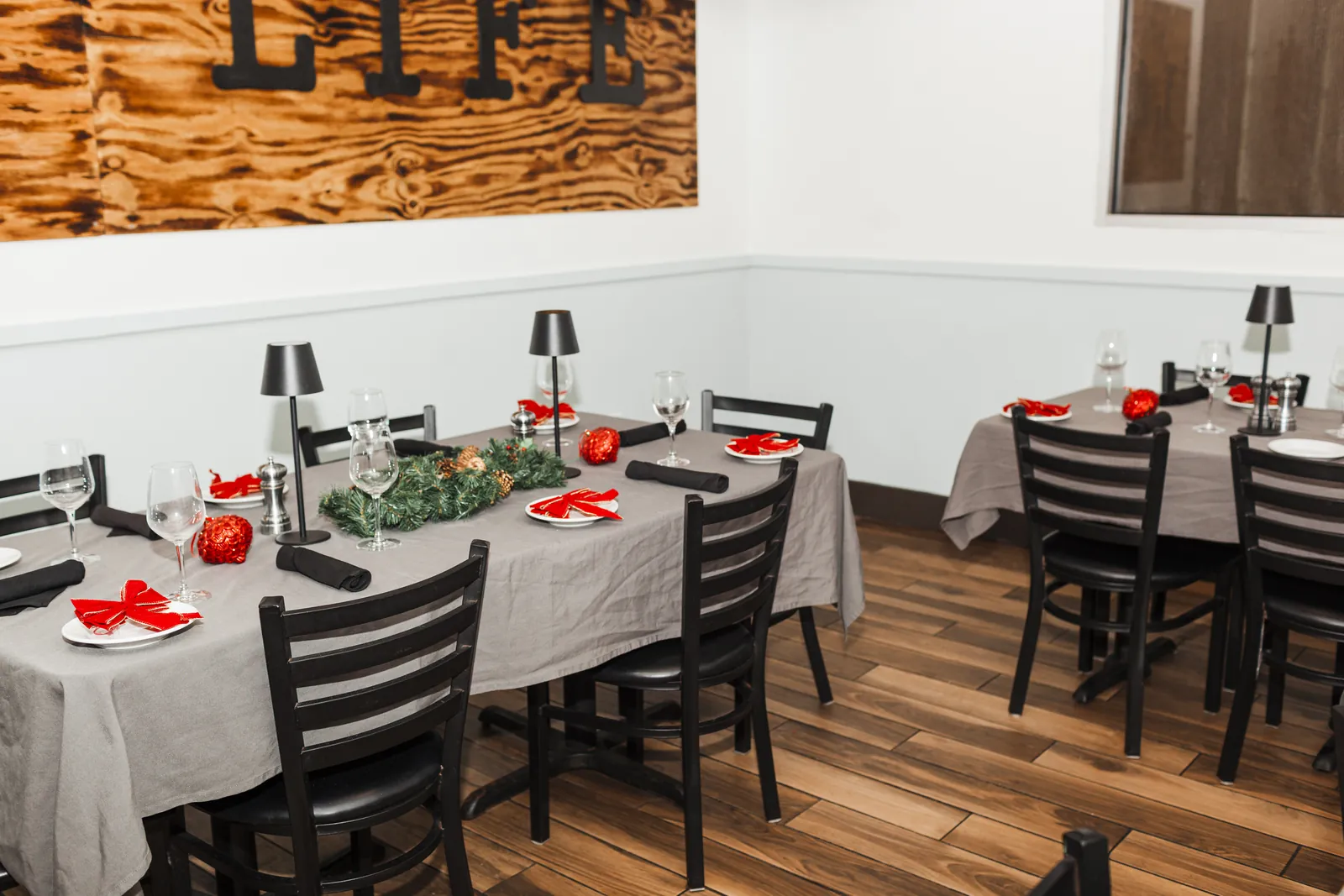 The private dining room at Funkheizer's Statesville